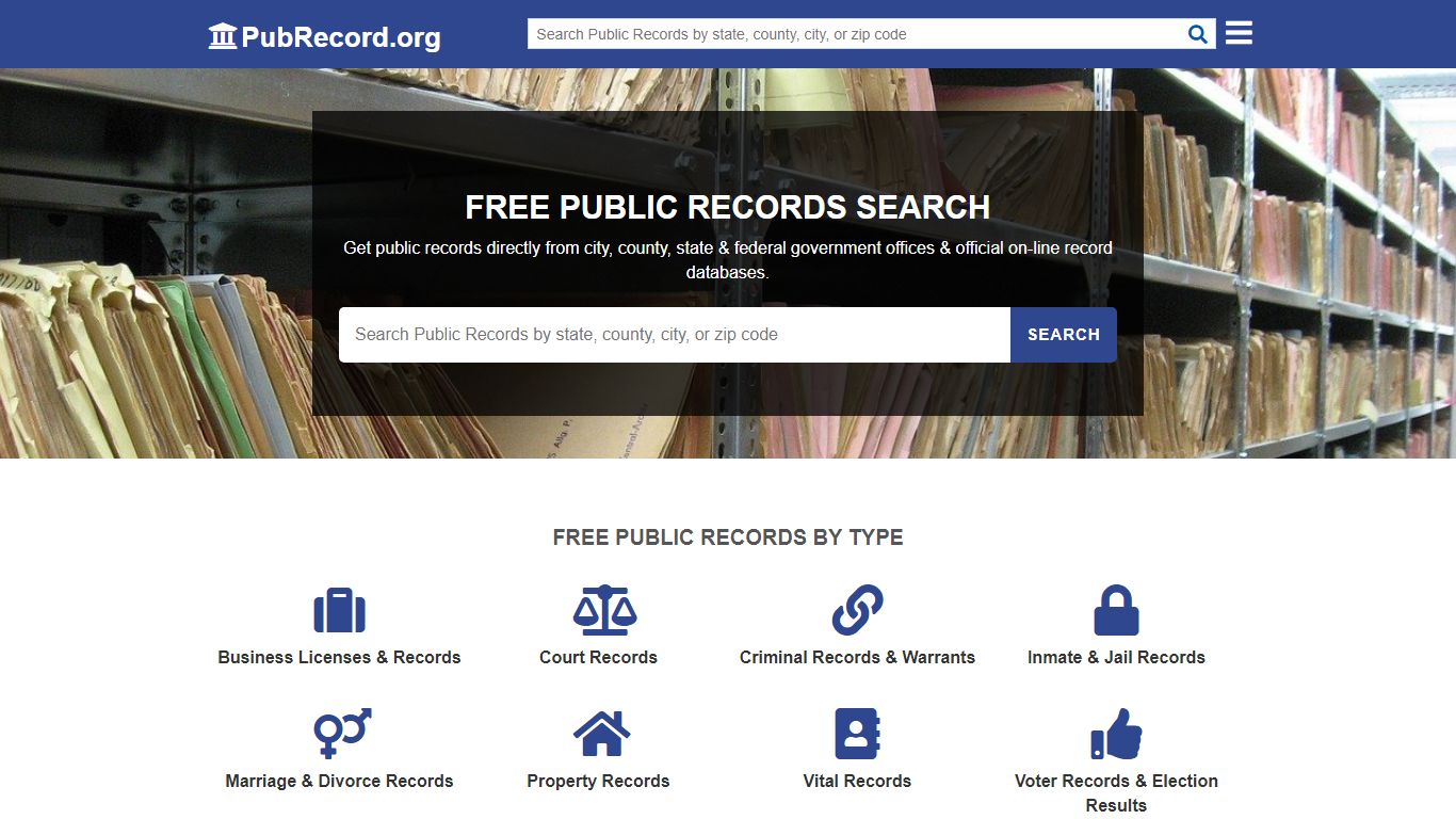 Free Public Records Search - PubRecord.org